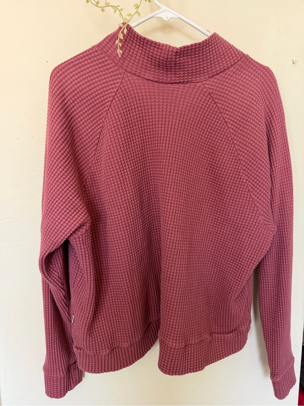 The North Face Women’s Waffle-Knit Mock Neck Sweater - Dusty Rose - Picture 5 of 10